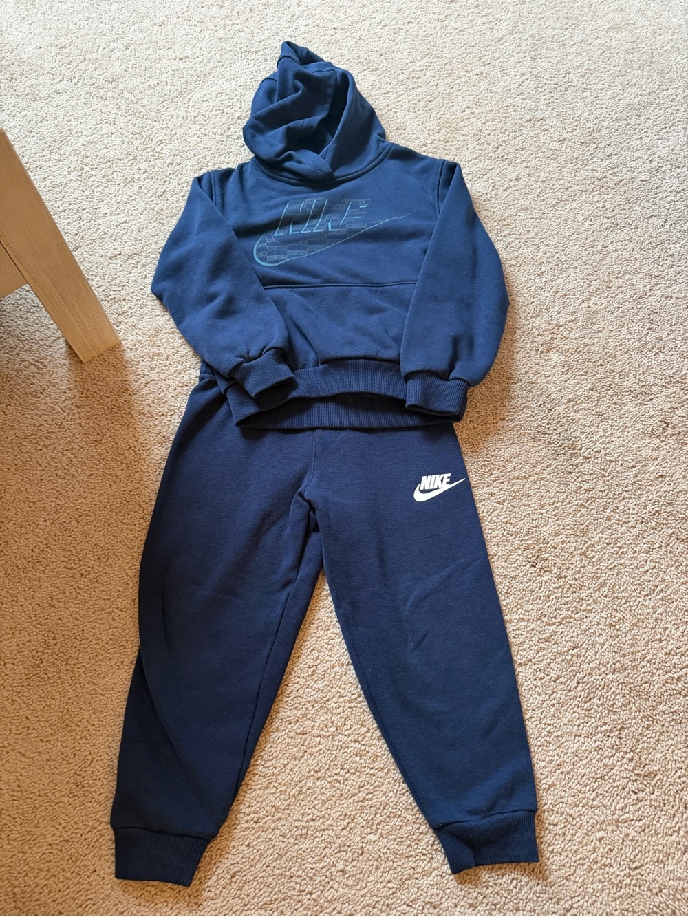 Nike Navy Kids' Jogger Set with Hoodie